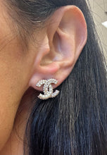 Load image into Gallery viewer, Chanel Timeless Pearl &amp; Crystal Stud Earrings
