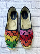 Load image into Gallery viewer, Gucci Rainbow Espadrilles, Size 38
