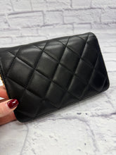Load image into Gallery viewer, Chanel Black Golden Clasp Wallet on a chain
