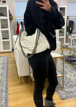 Load image into Gallery viewer, Stella McCartney White Falabella Perforated  Faux Leather Shoulder Bag
