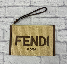 Load image into Gallery viewer, Fendi Raffia Wristlet/Pouch
