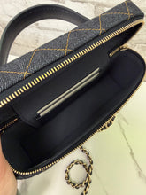 Load image into Gallery viewer, Chanel Dark Denim Slim Vanity, New

