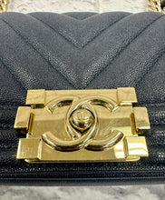 Load image into Gallery viewer, Chanel Navy Small Boy Bag
