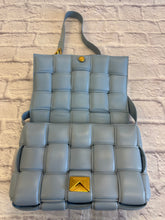 Load image into Gallery viewer, Bottega Veneta Ice Blue Nappa Intrecciato Padded Cassette Bag
