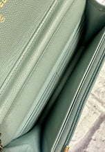 Load image into Gallery viewer, Chanel Pale Green Quilted Wallet On Chain
