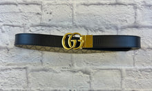 Load image into Gallery viewer, Gucci GG Supreme Monogram Reversible Belt Beige Ebony Black Size 85
