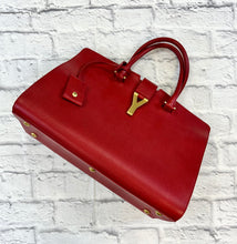 Load image into Gallery viewer, Saint Laurent Red Y Tote
