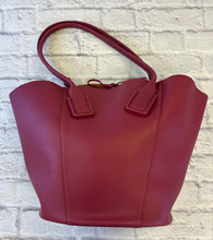 Load image into Gallery viewer, Bottega Veneta Calfskin Basket Tote in Amaranto
