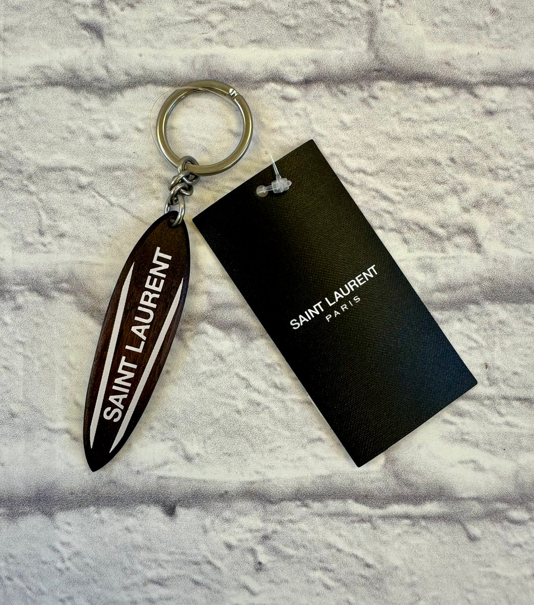 Saint Laurent Dark Brown Surf Key Ring