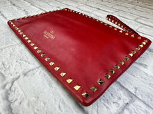 Load image into Gallery viewer, Valentino Large Red Rockstud Wristlet
