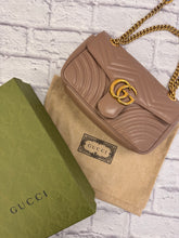 Load image into Gallery viewer, Gucci Marmont Dusty Rose Flap Bag
