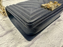 Load image into Gallery viewer, Chanel Navy Small Boy Bag
