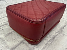 Load image into Gallery viewer, Chanel Large Burgundy CC Filigree Vanity Case

