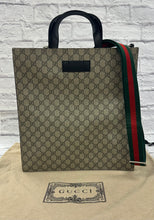Load image into Gallery viewer, Gucci GG Supreme Top Handle Vertical Tote

