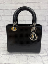 Load image into Gallery viewer, Dior Black Patent Medium Lady Dior
