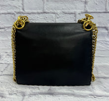Load image into Gallery viewer, Fendi Small Kan I Scalloped Black Leather Bag
