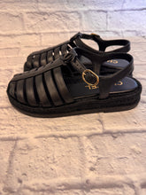Load image into Gallery viewer, Chanel Black Interlocking CC Logo Espadrille Sandals, NEW Size 36
