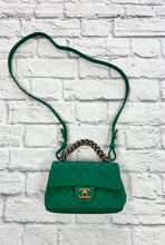 Load image into Gallery viewer, Chanel Green Chain Mini Flap Bag
