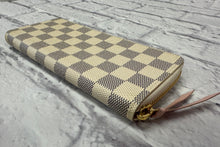 Load image into Gallery viewer, Louis Vuitton Damier Azur Clemence Full Zip Wallet
