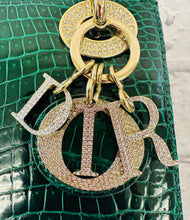 Load image into Gallery viewer, Christian Dior Vert Fonce Crocodile Mini Lady Dior
