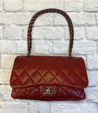 Load image into Gallery viewer, Chanel Burgundy Quilted Lambskin Accordion Flap Bag
