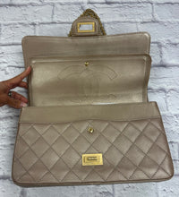 Load image into Gallery viewer, Chanel Metallic Quilted  Reissue Double Flap
