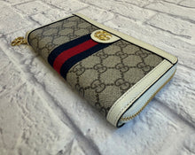 Load image into Gallery viewer, Gucci Ophidia Ivory Leather GG Zip Around Wallet
