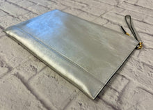 Load image into Gallery viewer, Fendi Roma Flat Silver Clutch
