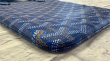 Load image into Gallery viewer, Goyard Blue Goyardine Poitiers Tote
