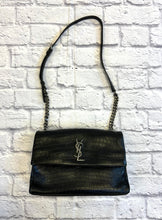 Load image into Gallery viewer, Saint Laurent West Hollywood Fold Over Leather Handbag
