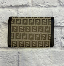 Load image into Gallery viewer, Fendi Zucca Flap Compact Wallet
