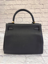 Load image into Gallery viewer, Hermes Kelly 28 Black Togo Reoturne with Gold Hardware
