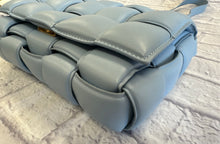 Load image into Gallery viewer, Bottega Veneta Ice Blue Nappa Intrecciato Padded Cassette Bag
