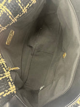 Load image into Gallery viewer, Chanel Black &amp; Beige Houndstooth Tweed Maxi 19
