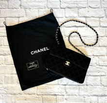 Load image into Gallery viewer, Chanel Quilted Black Fabric Crossbody
