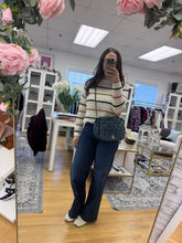 Load image into Gallery viewer, Chanel Blue Nylon Tweed Stitch Bubble Accordion Flap
