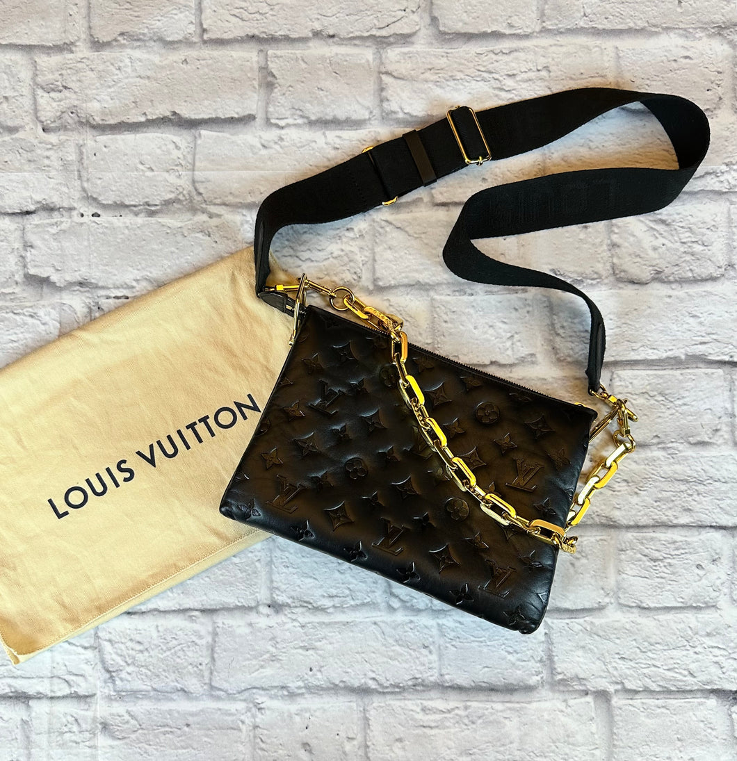 Louis Vuitton Black Coussin PM