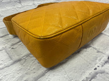 Load image into Gallery viewer, Chanel Vintage Yellow Caviar Crossbody
