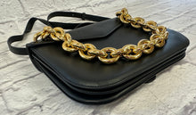 Load image into Gallery viewer, Bottega Veneta Black Calfskin Mount Envelope Bag
