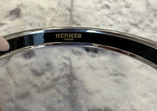 Load image into Gallery viewer, Hermes Navy &amp; Silver Bangle
