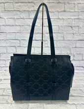 Load image into Gallery viewer, Gucci Black Embossed Buckle Shoulder Bag
