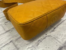 Load image into Gallery viewer, Chanel Vintage Yellow Caviar Crossbody
