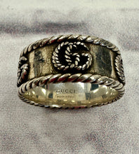 Load image into Gallery viewer, Gucci Sterling Silver Ring SZ 8
