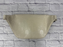 Load image into Gallery viewer, Gucci Cream GG Embossed Leather Belt Bag
