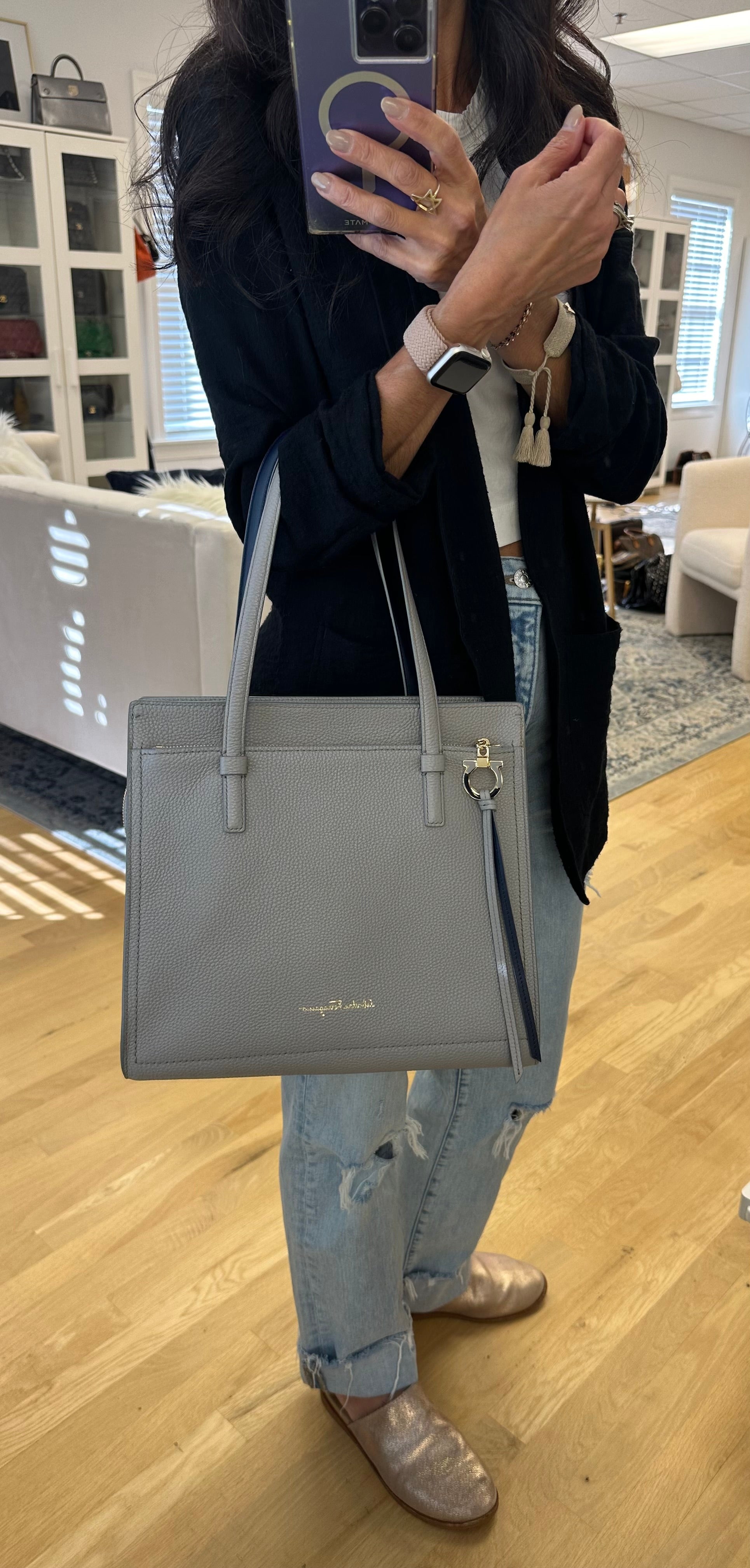 Salvatore Ferragamo Amy Tote – The Stock Room NJ