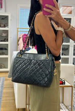 Load image into Gallery viewer, Chanel Vintage Quilted Black Lambskin Shoulder Bag
