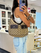 Load image into Gallery viewer, Gucci Patch Pocket Logo Hobo Bag
