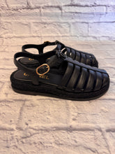 Load image into Gallery viewer, Chanel Black Interlocking CC Logo Espadrille Sandals, NEW Size 36
