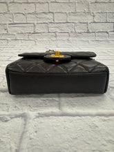 Load image into Gallery viewer, Chanel Black Caviar Mini Flap Bag with CC chain
