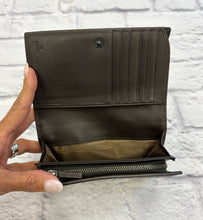 Load image into Gallery viewer, Fendi Zucca Flap Compact Wallet
